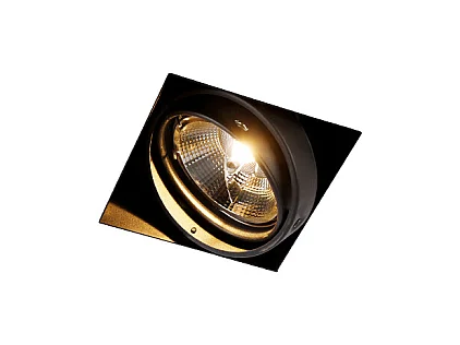 Spot encastré noir GU10 AR111 sans bordure - Oneon