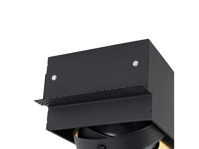 Spot encastré noir GU10 AR111 sans bordure - Oneon