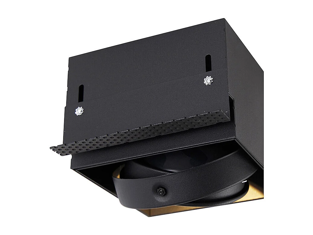 Spot encastré noir GU10 AR111 sans bordure - Oneon