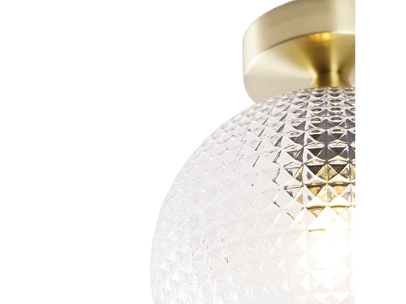 Plafonnier Art déco en laiton - Sphere