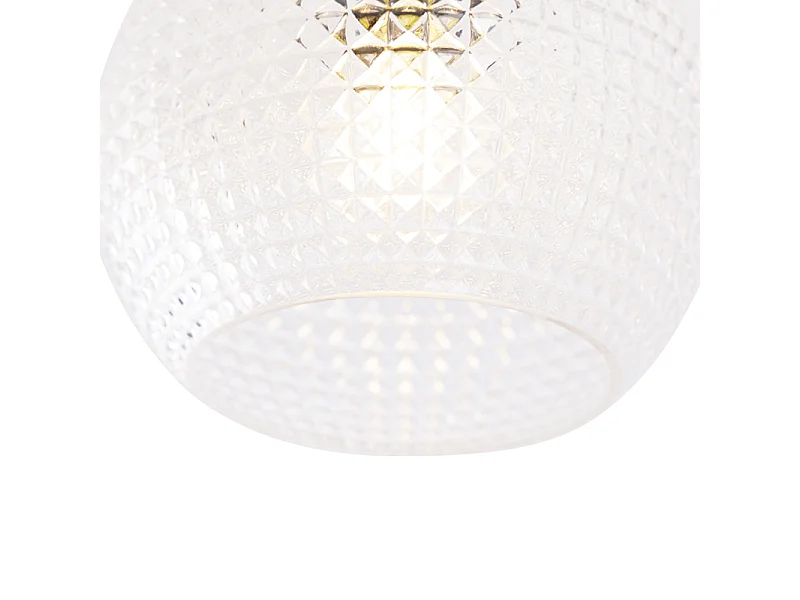 Plafonnier Art déco en laiton - Sphere