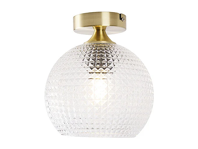 Plafonnier Art déco en laiton - Sphere