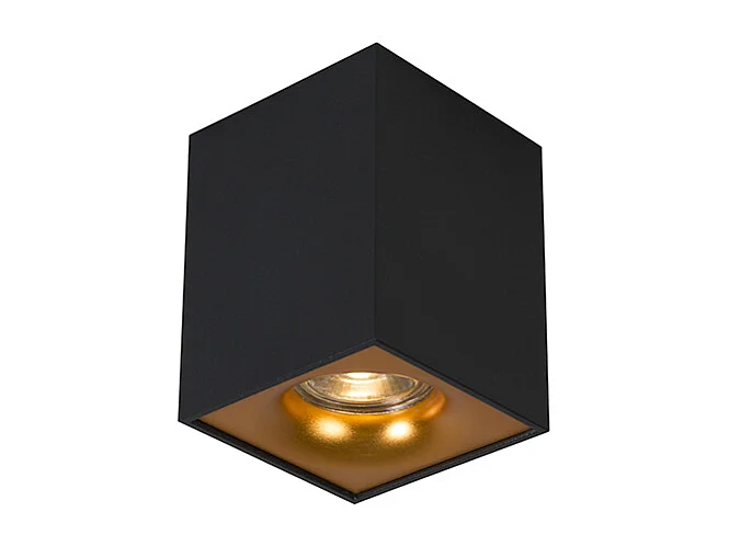 Spot design moderne noir avec or - Quba Delux