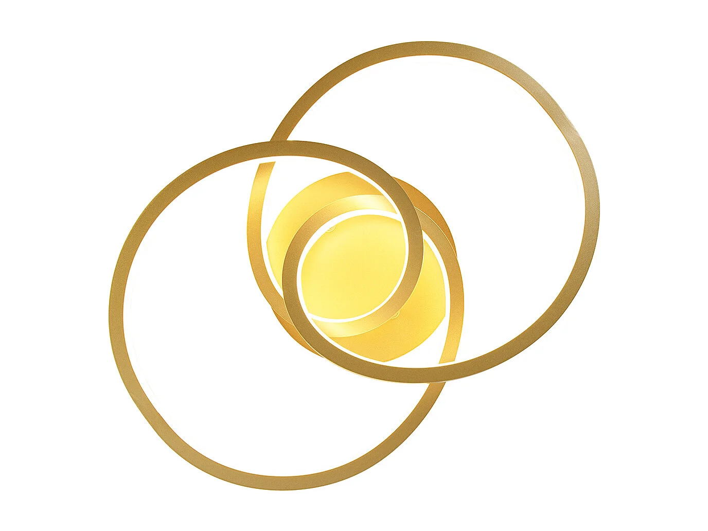 Plafonnier or 45 cm avec LED à intensité variable 3 niveaux - Rowin