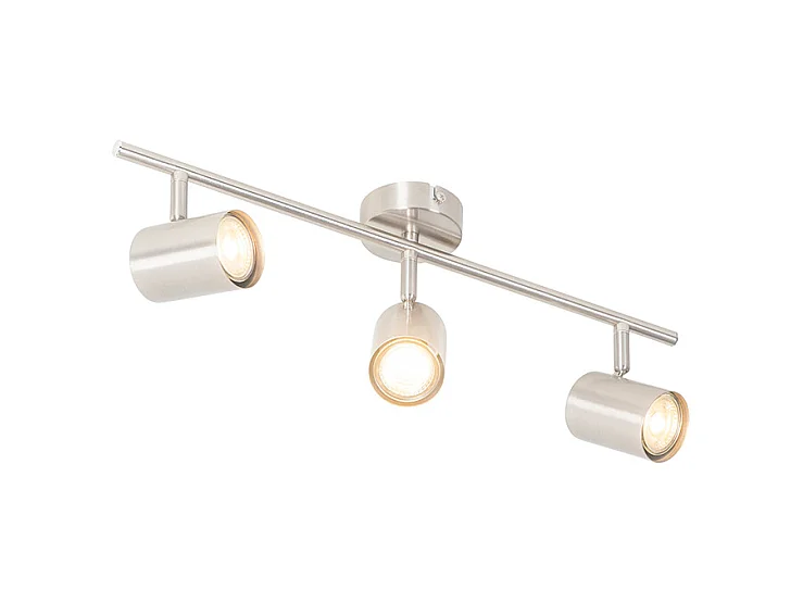 Plafonnier moderne en acier 3 lumières orientable - Jeana