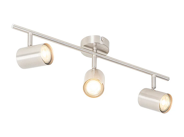 Plafonnier moderne en acier 3 lumières orientables - Jeana