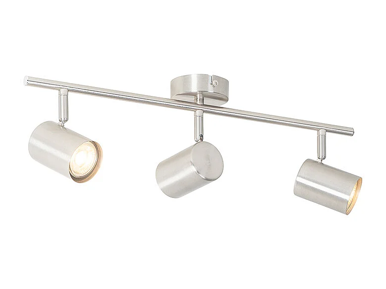 Plafonnier moderne en acier 3 lumières orientables - Jeana