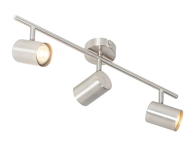 Plafonnier moderne en acier 3 lumières orientables - Jeana