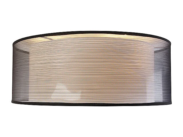 Plafonnier moderne noir et blanc 50 cm 3 lumières - DRUM DUO