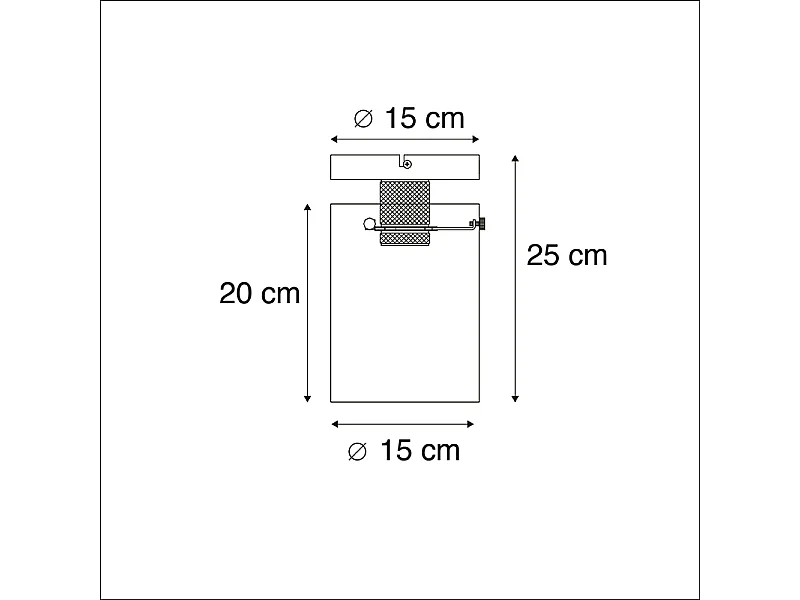 Plafonnier moderne bronze et verre - Dôme