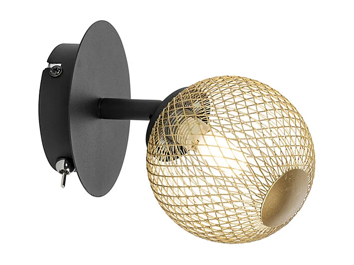 Spot noir avec or orientable - Athènes Wire