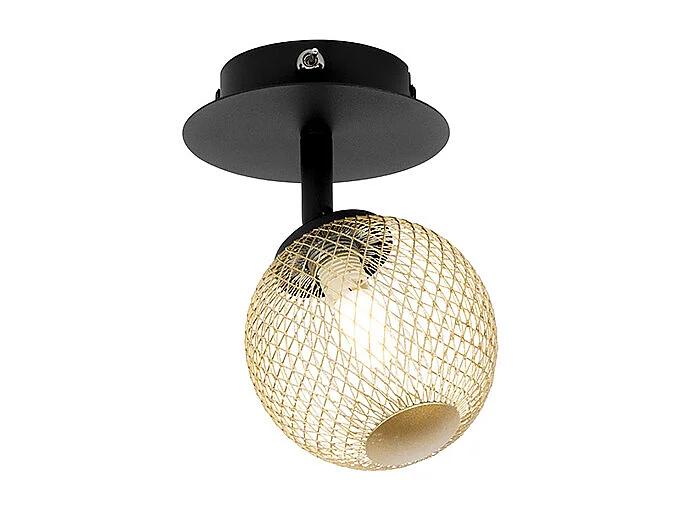 Spot noir avec or orientable - Athènes Wire