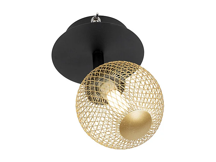 Spot noir avec or orientable - Athènes Wire