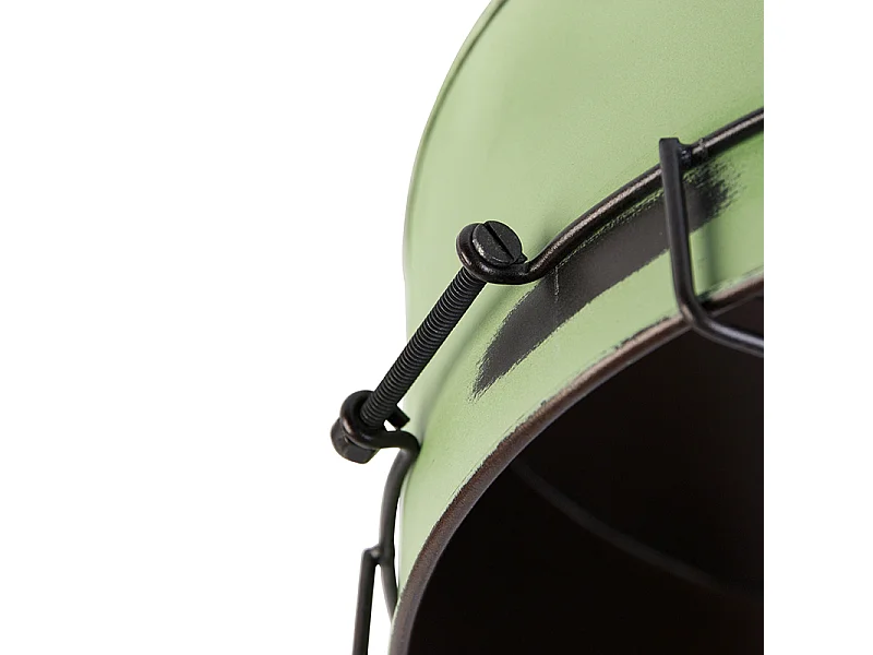 Plafonnier industriel vert 35 cm - Barril