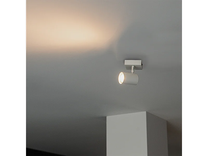 Spot moderne blanc orientable carré - Jeana