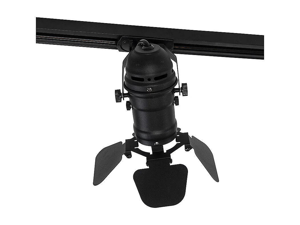 Système sur rail intelligent noir 5 lumières avec Wifi GU10 - Movie