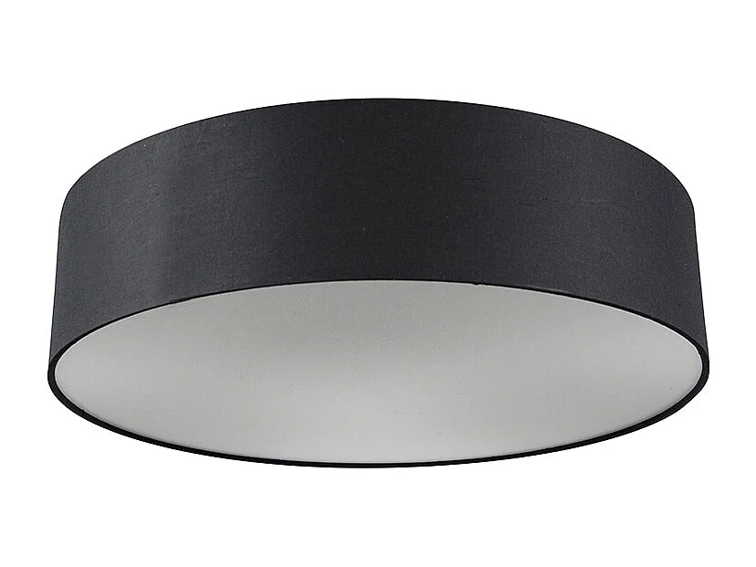 Plafonnier noir 40 cm avec LED intégrée - Drum LED