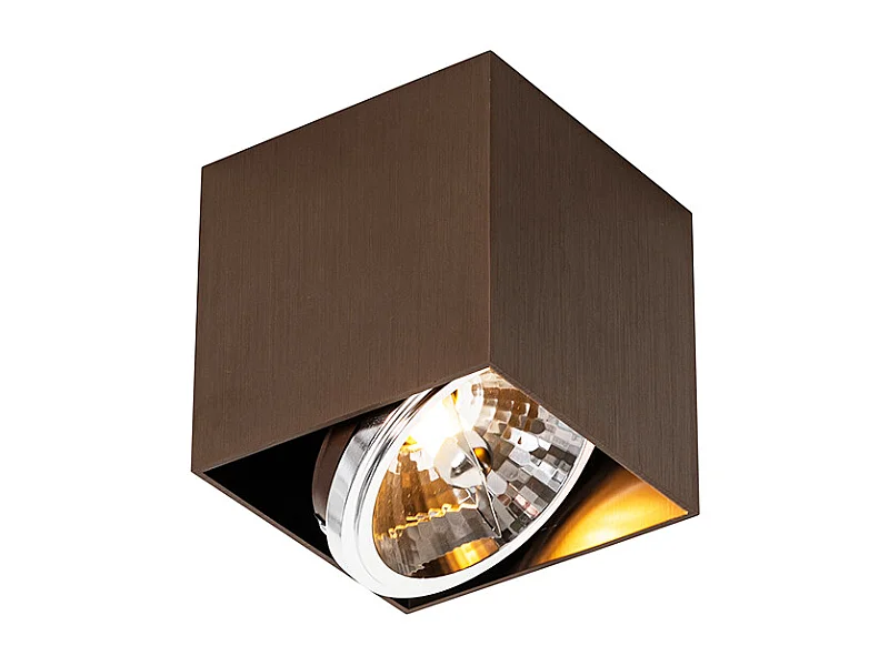 Spot design bronze foncé carré - Boite