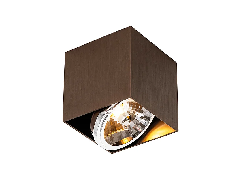 Spot design bronze foncé carré - Boite