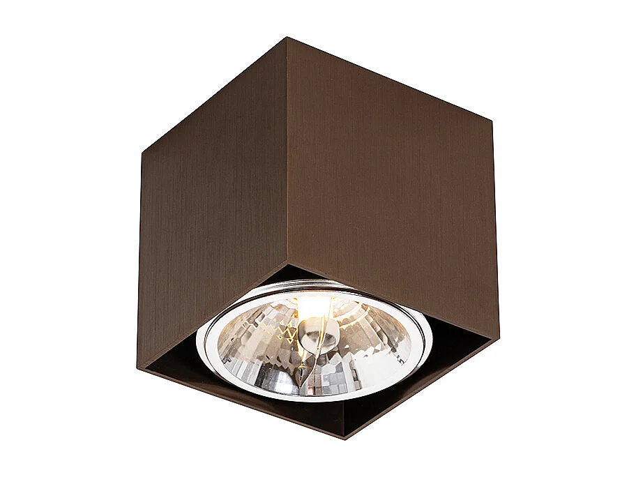 Spot design bronze foncé carré rotatif et inclinable - Box