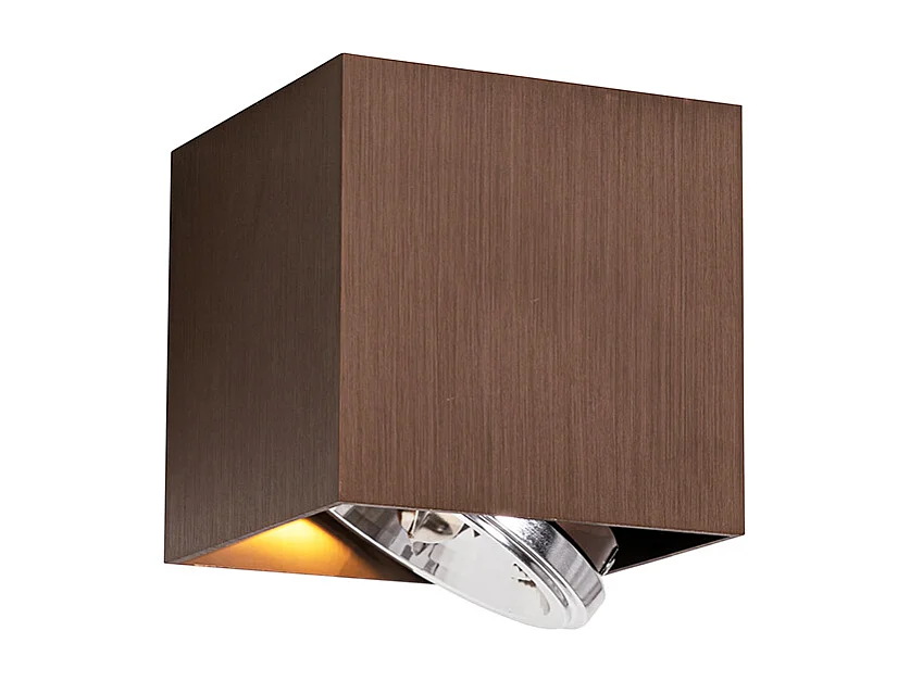 Spot design bronze foncé carré rotatif et inclinable - Box