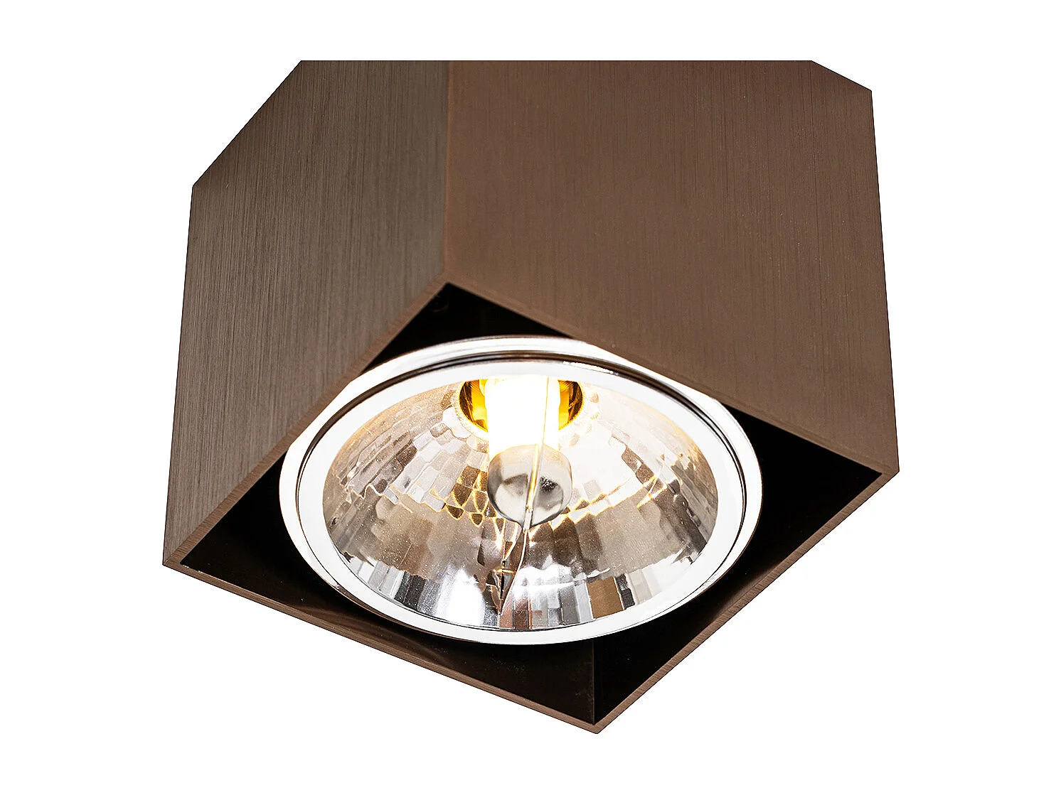 Spot design bronze foncé carré rotatif et inclinable - Box