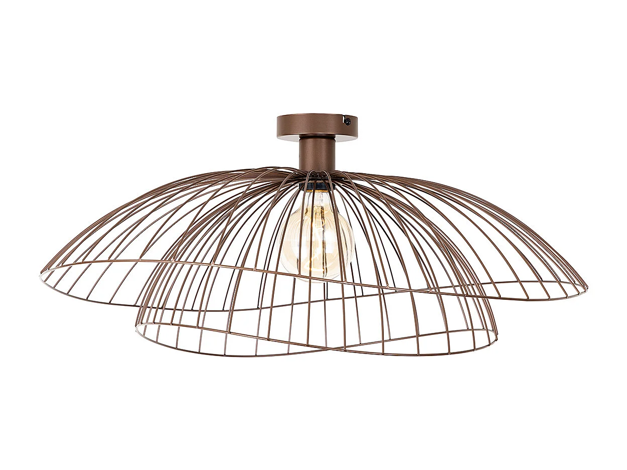 Plafonnier design bronze 45 cm - Pua