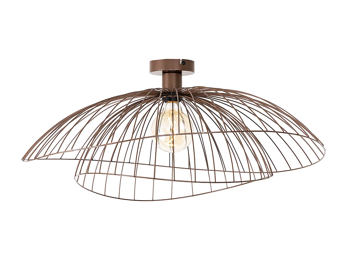 Plafonnier design bronze 45 cm - Pua