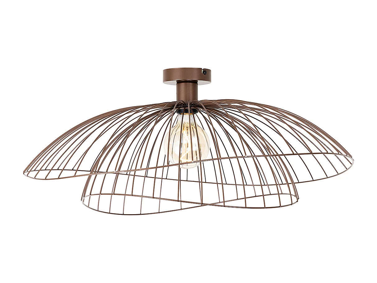 Plafonnier design bronze 45 cm - Pua