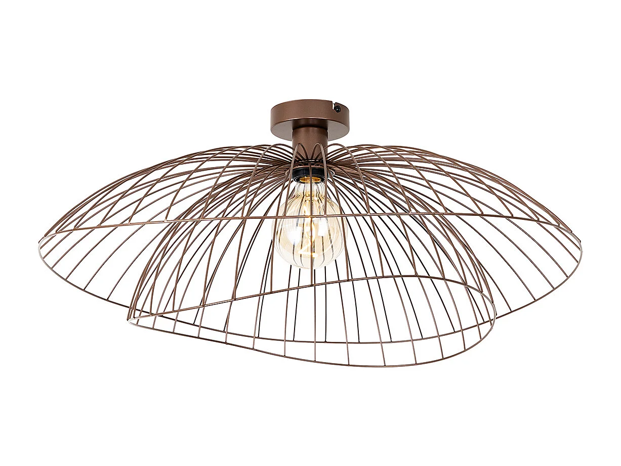 Plafonnier design bronze 45 cm - Pua