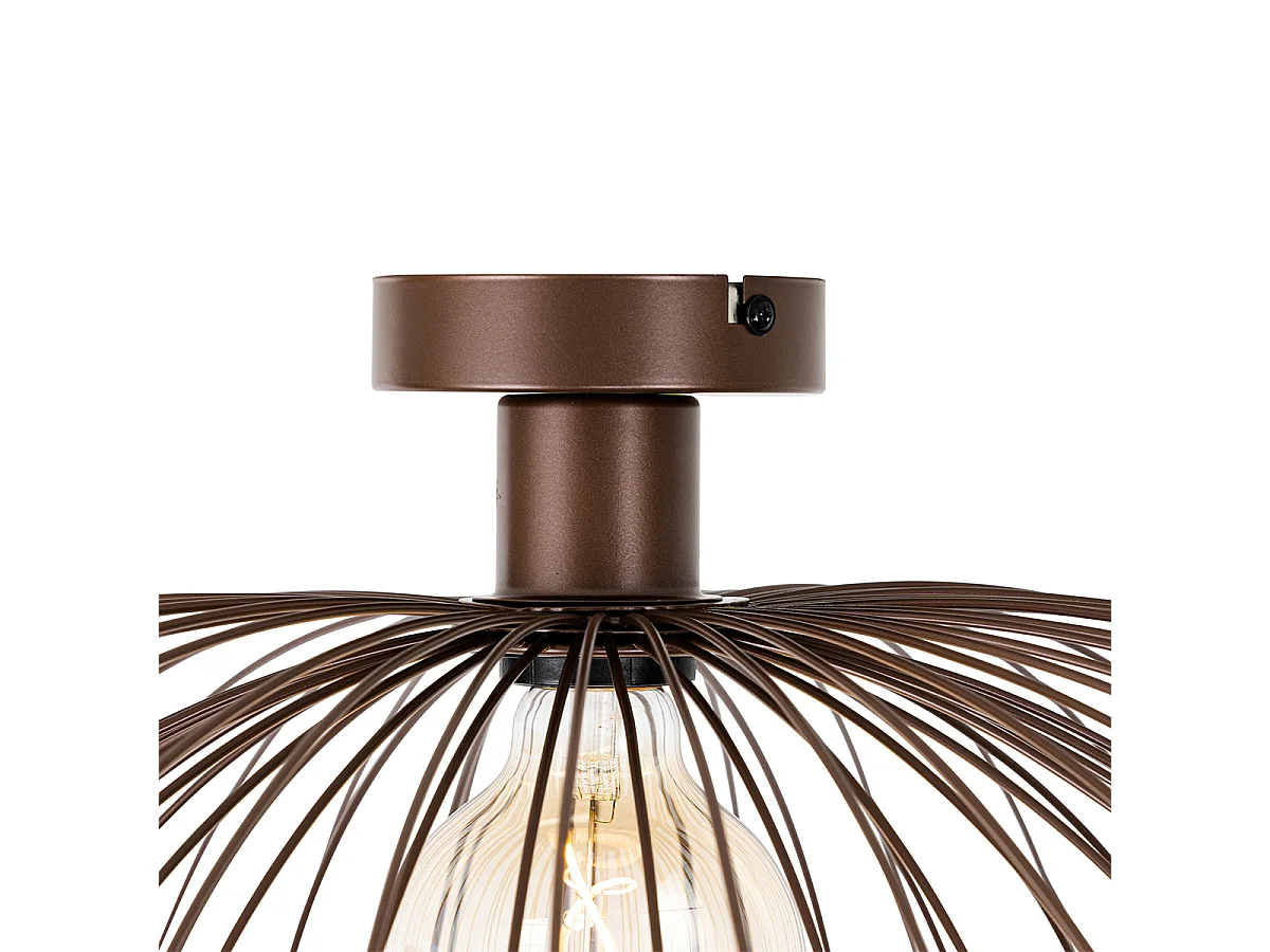 Plafonnier design bronze 45 cm - Pua