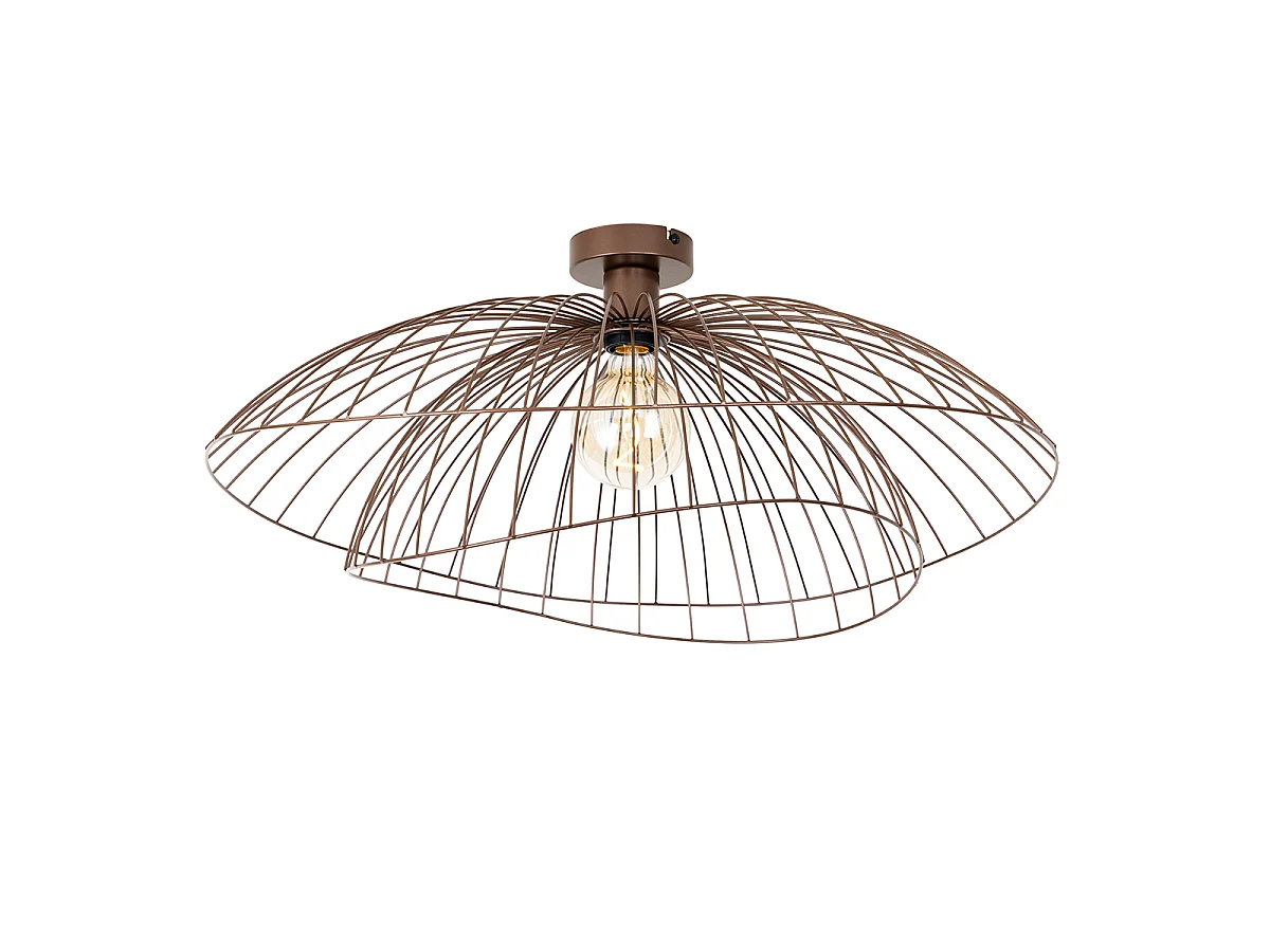 Plafonnier design bronze 45 cm - Pua