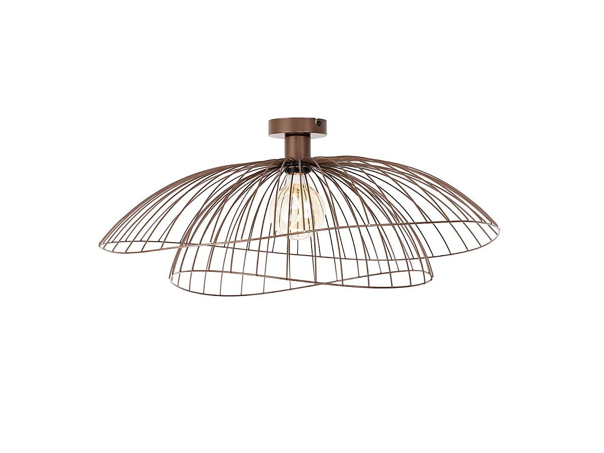 Plafonnier design bronze 45 cm - Pua