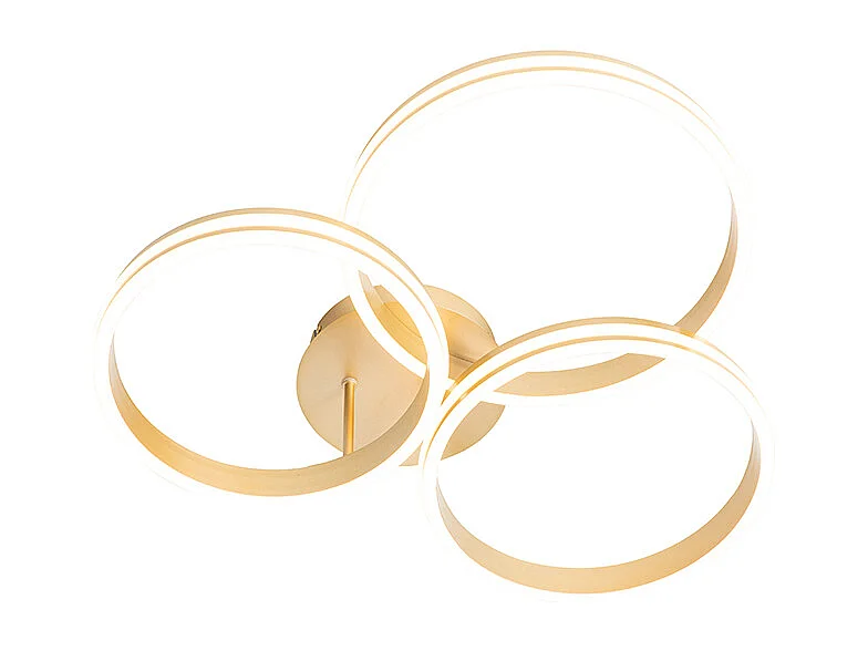 Plafonnier en laiton avec LED gradable en 3 étapes 3 lumières - Navara