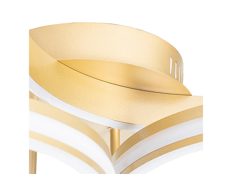 Plafonnier laiton avec LED 3 niveaux de luminosité 3 lumières - Navara