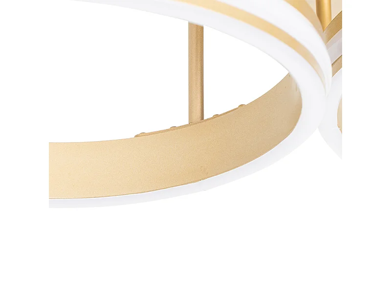 Plafonnier laiton avec LED 3 niveaux de luminosité 3 lumières - Navara