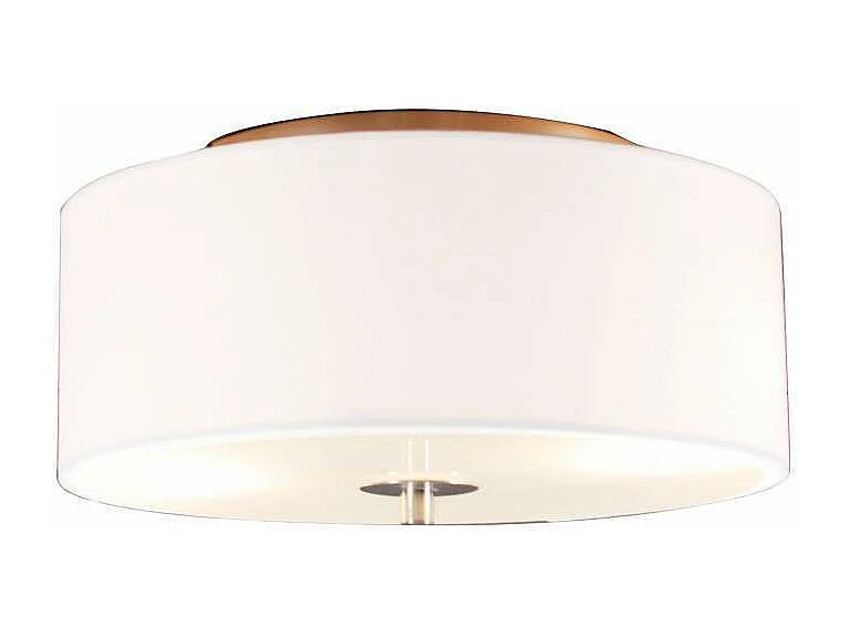 Plafonnier Country blanc 30 cm - Tambour