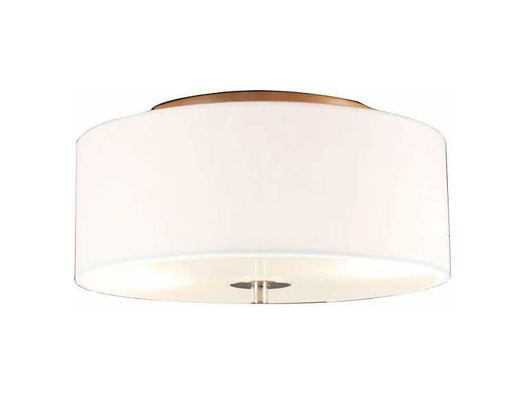 Plafonnier Country blanc 30 cm - Tambour