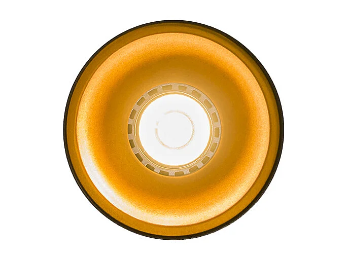 Spot encastré noir avec or - Deep