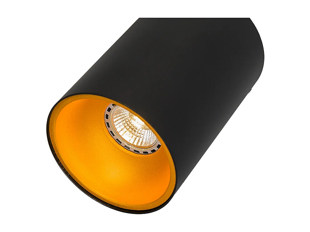 Spot encastré noir avec or - Deep