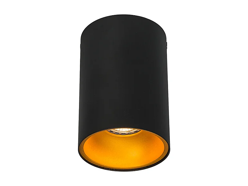 Spot encastré noir avec or - Deep