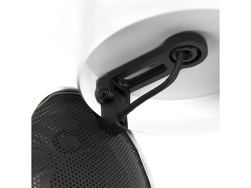 Lot de 2 spots modernes blancs ronds orientables - Go Nine