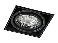 Spot encastré noir GU10 orientable et inclinable sans bordure - Oneon