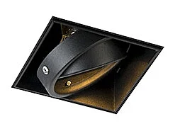 Spot encastré noir GU10 orientable et inclinable sans bordure - Oneon