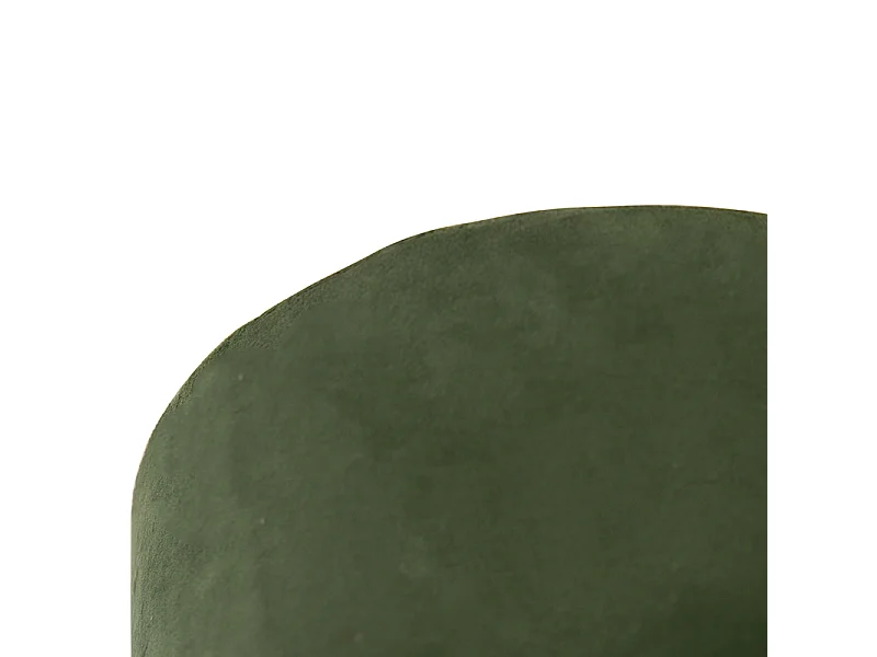 Plafonnier avec abat-jour en velours vert avec or 25 cm - Combi noir