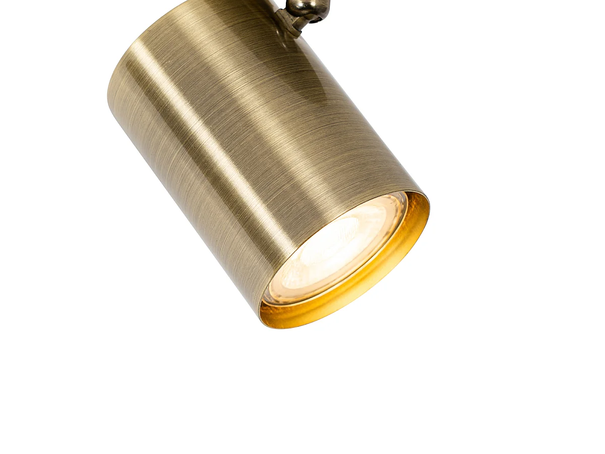 Spot encastré moderne bronze orientable carré - Jeana