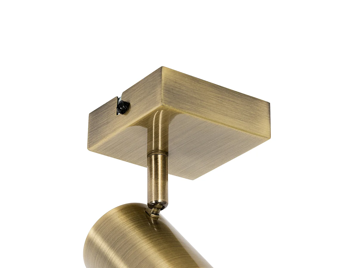 Spot encastré moderne bronze orientable carré - Jeana