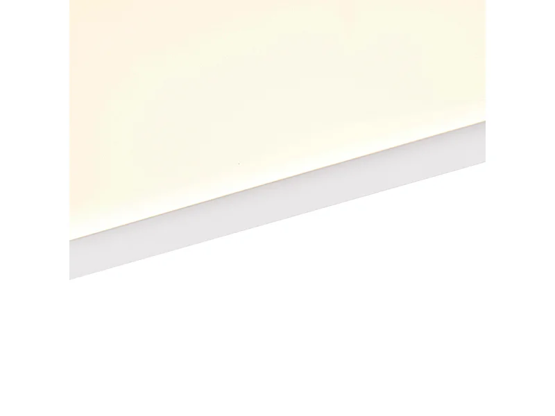 Plafonnier moderne en acier 120 cm avec LED à 4 niveaux de luminosité - Liv