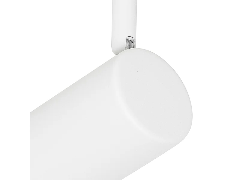 Plafonnier moderne blanc 5 lumières orientable carré - Jeana