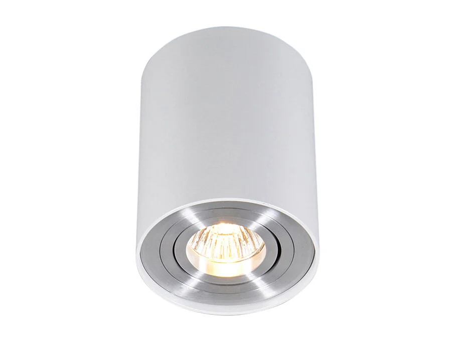 Ensemble de 6 spots blanc rotatif et inclinable - Rondoo 1 up